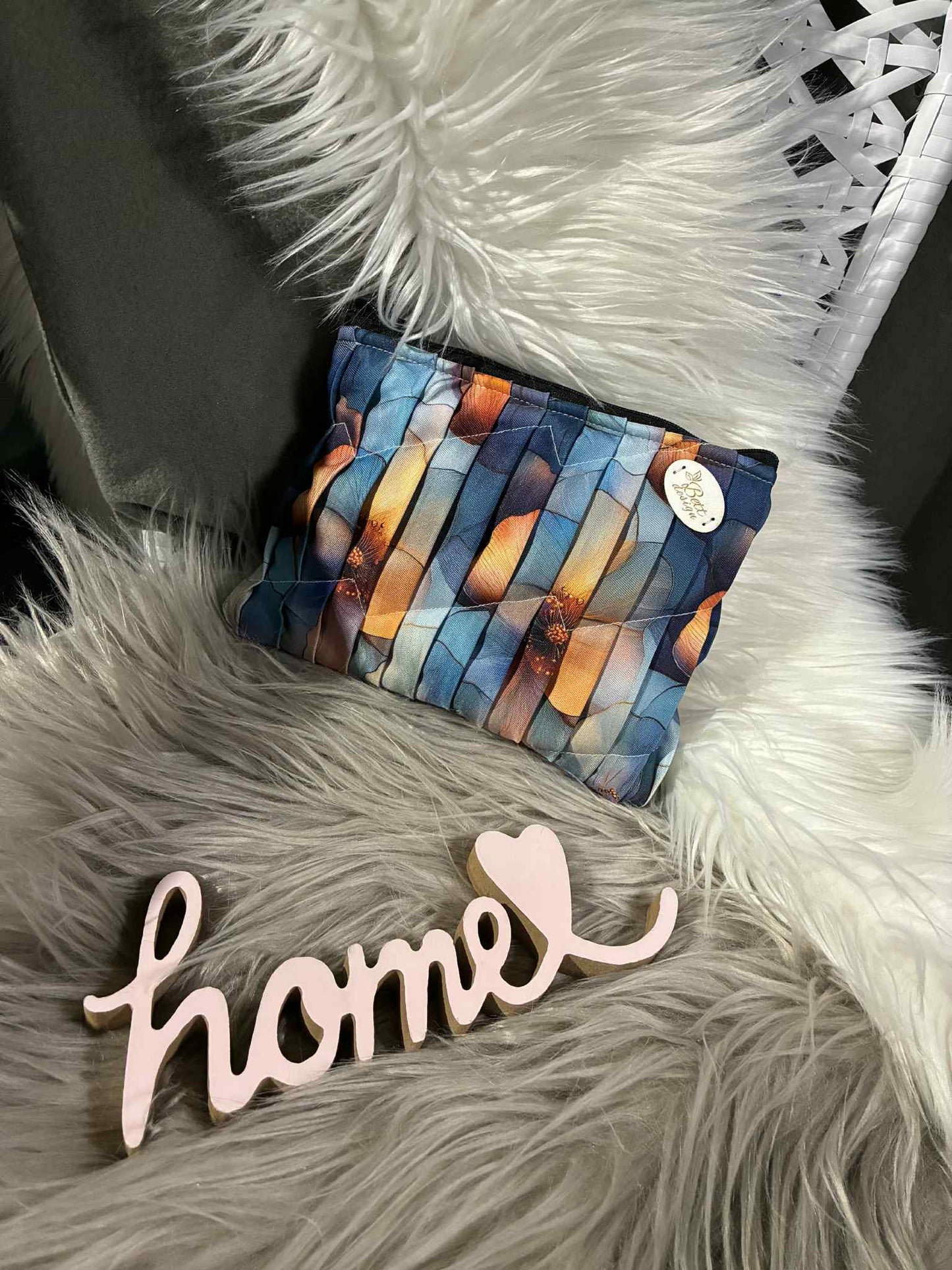 Handgefertigtes plissiertes Necessaire