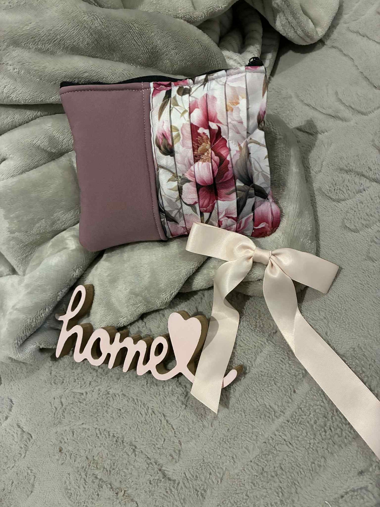 Plissierte Softshell-Kombination Kosmetiktasche